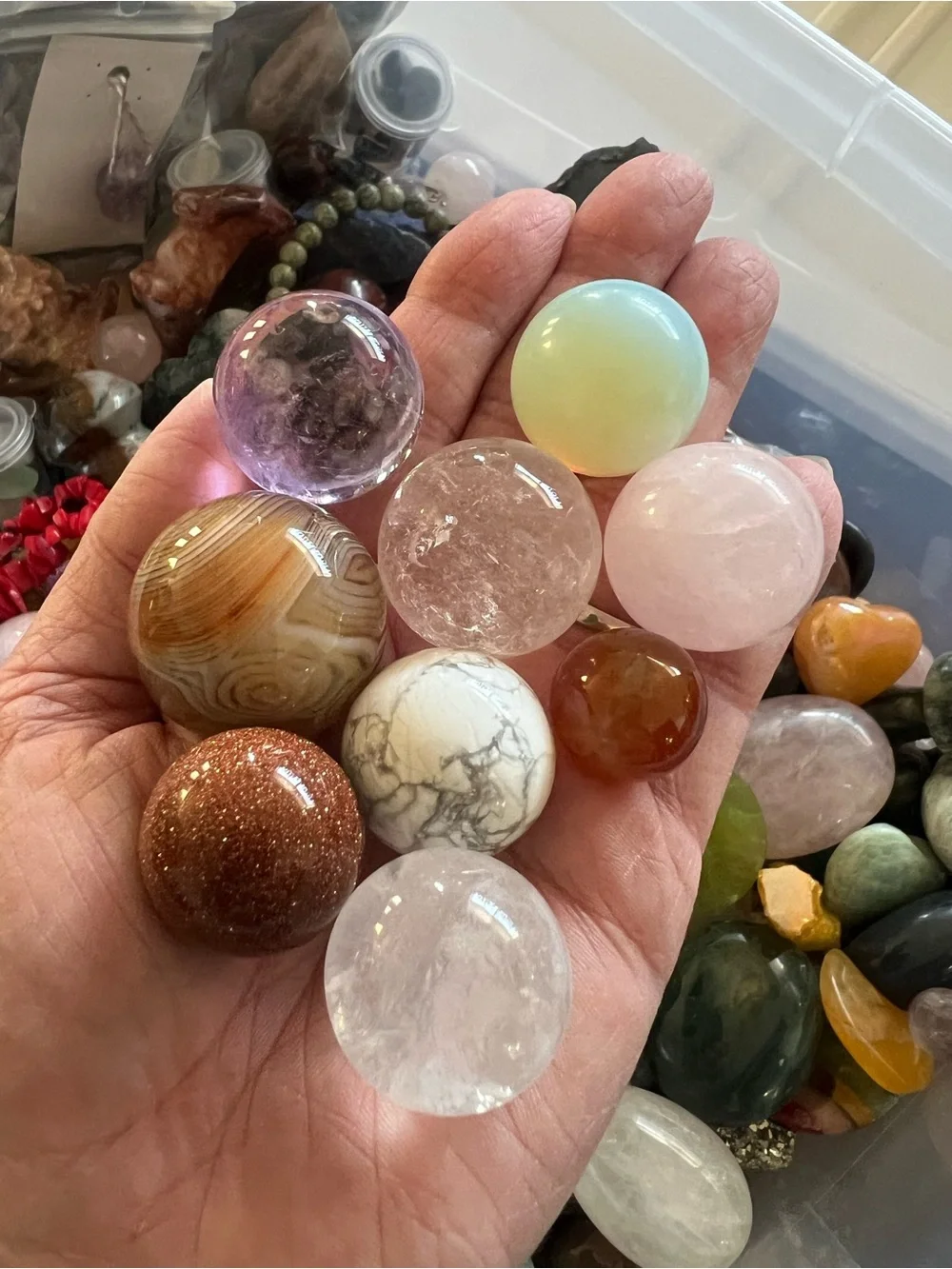 Huge Mystery Crystal Gemstone At Least 1Lb Scoop NWOT